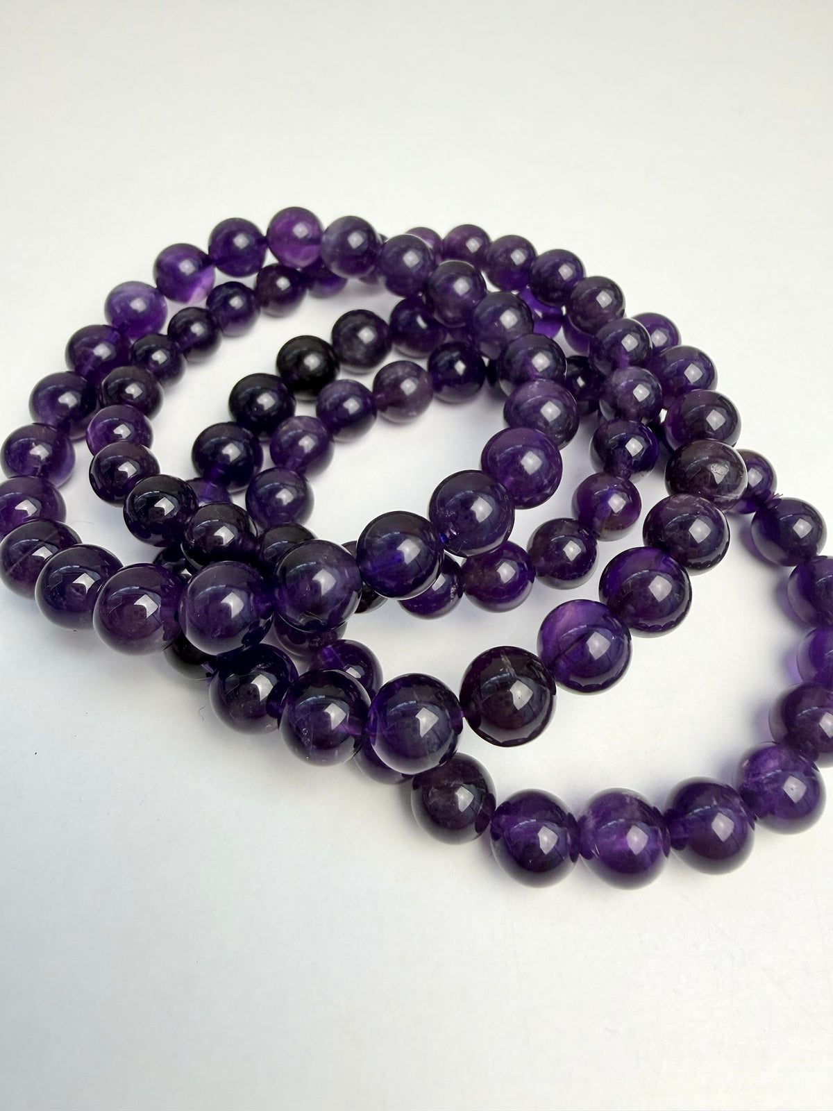Ametyst armbånd 7-9mm+