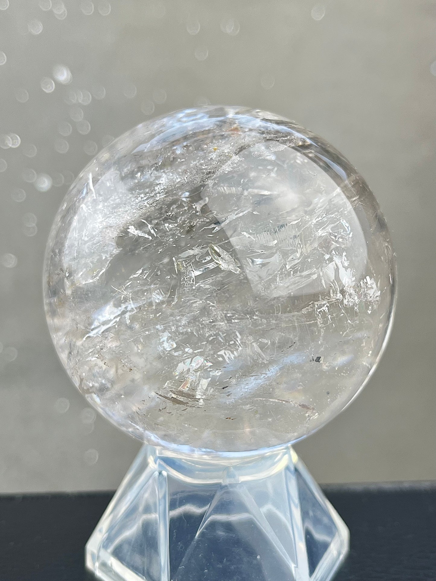 Bergkrystall klarkvarts kule