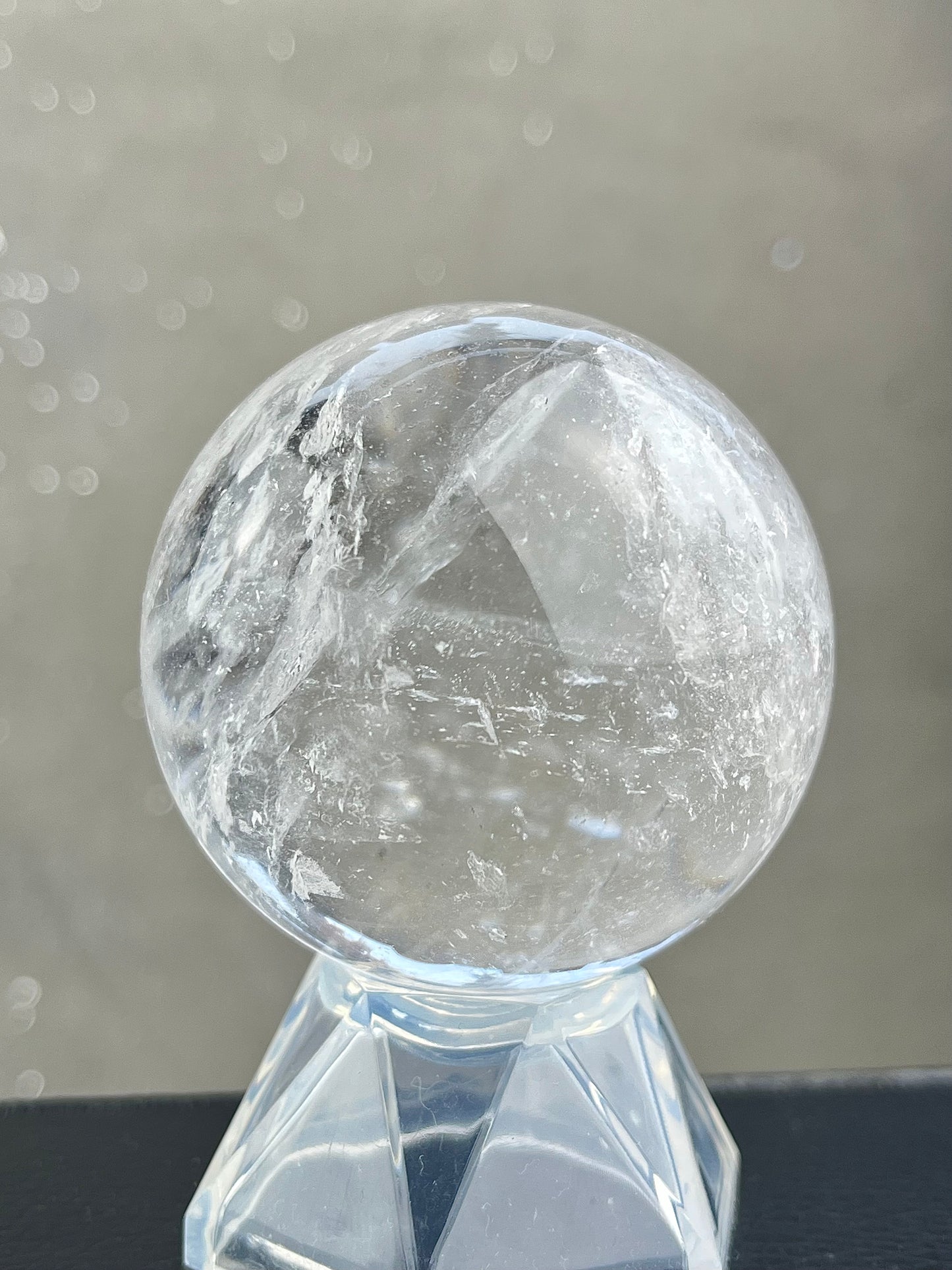 Bergkrystall klarkvarts kule