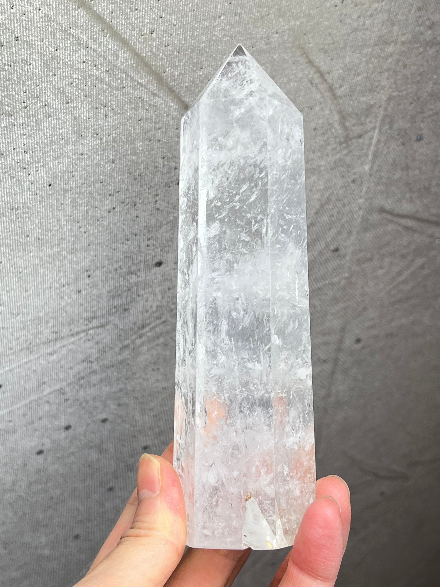 Bergkrystall klar kvarts tårn