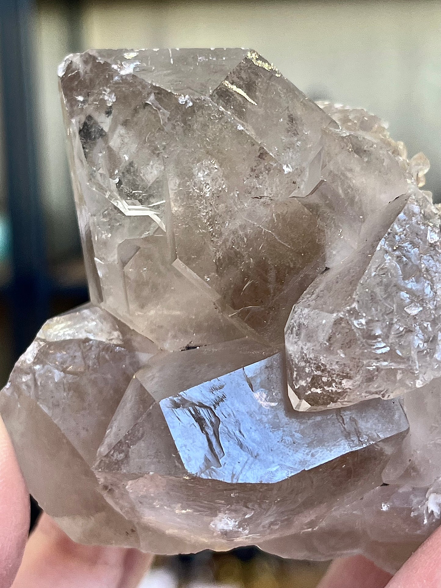 Smoky Quartz Cluster from Brazil