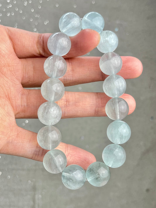 Fluoritt armbånd 13mm+