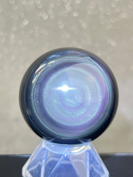 Regnbue obsidian kule