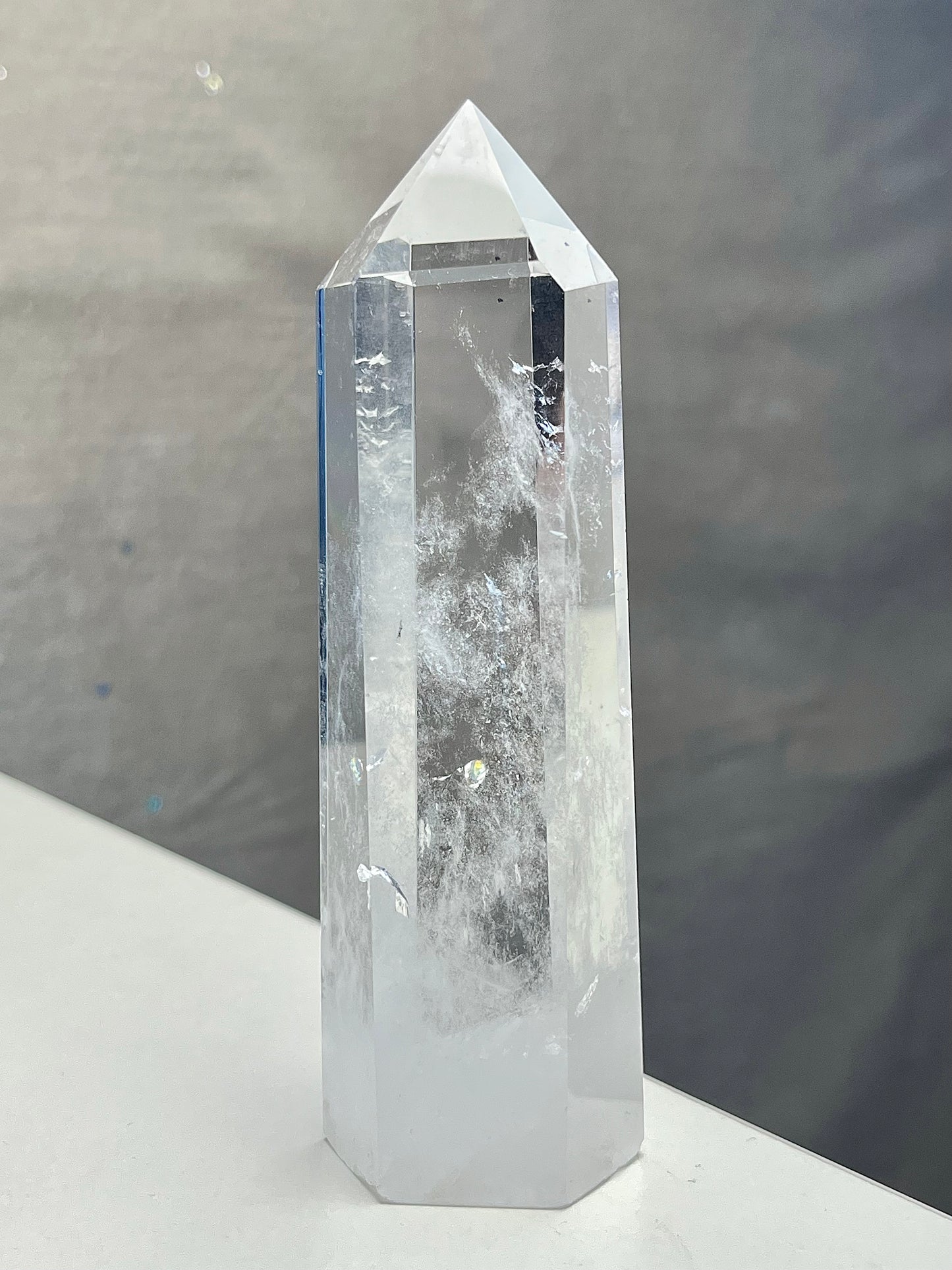 Bergkrystall klarkvarts tårn