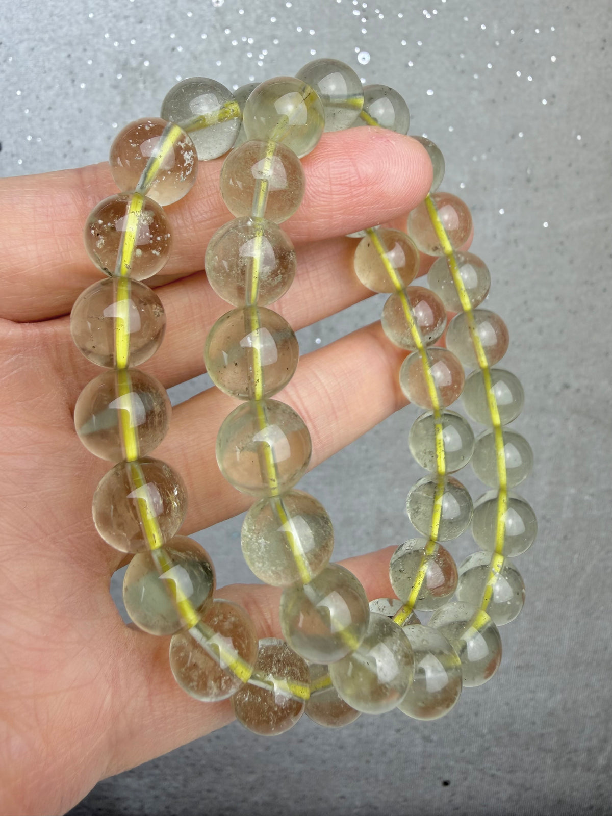 Libyan Desert Glass armbånd 10mm+