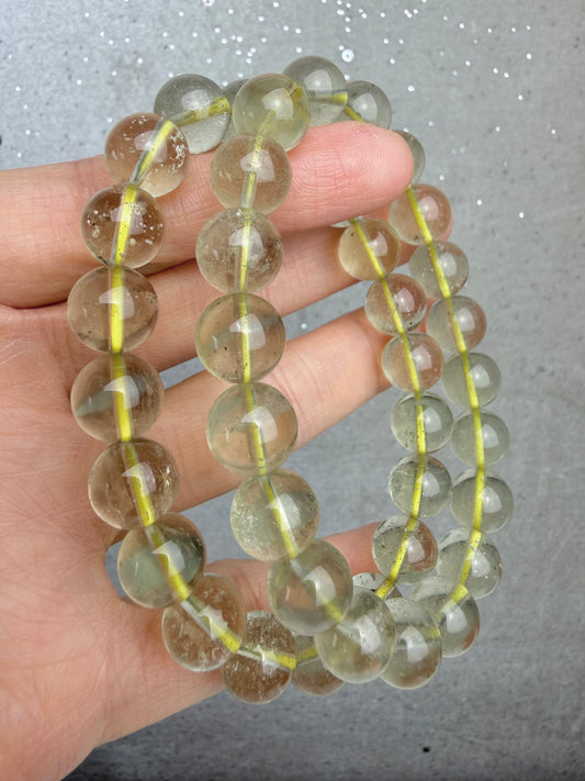 Libyan Desert Glass armbånd 10mm+