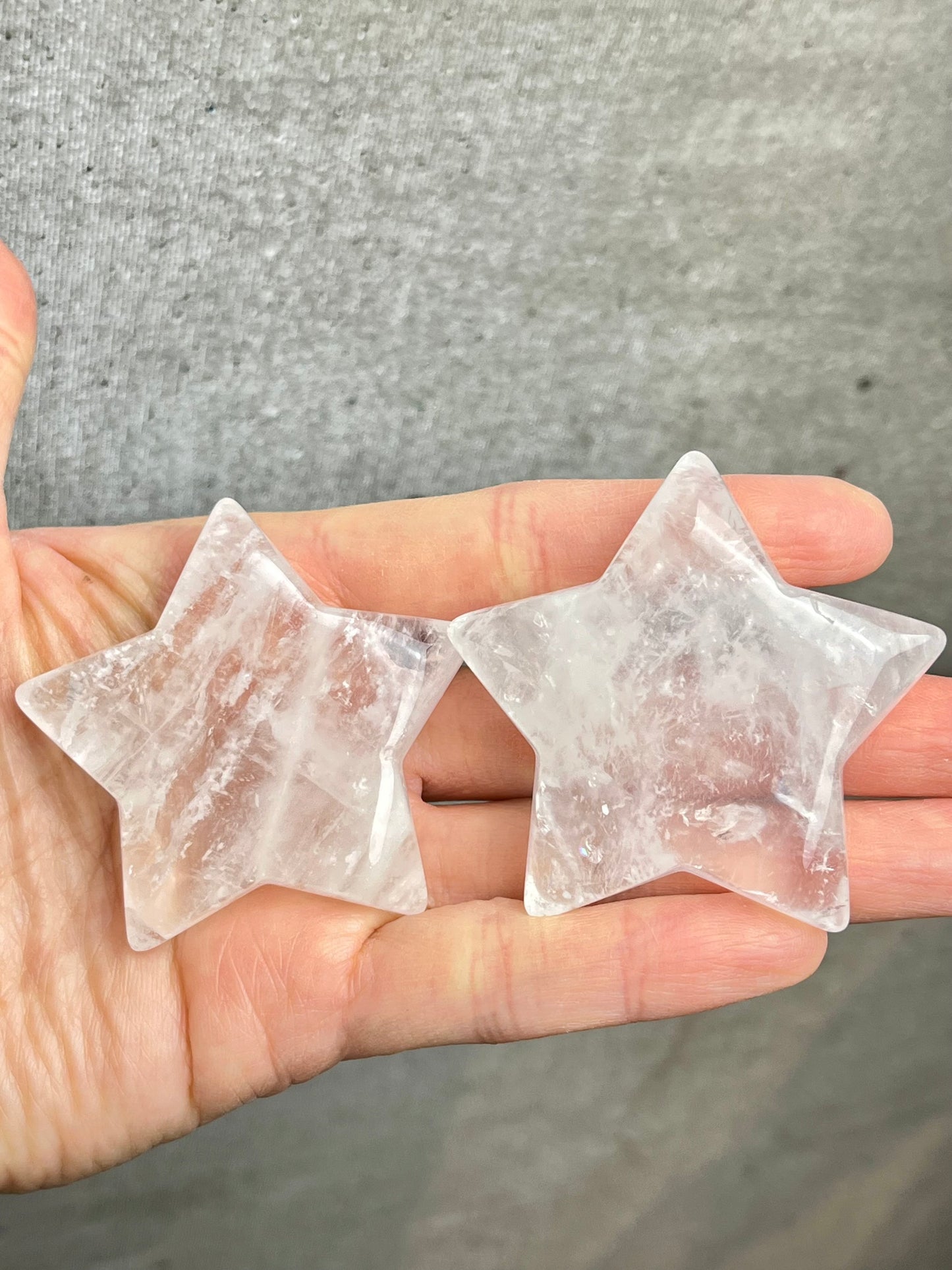 Bergkrystall klar kvarts Stjerne