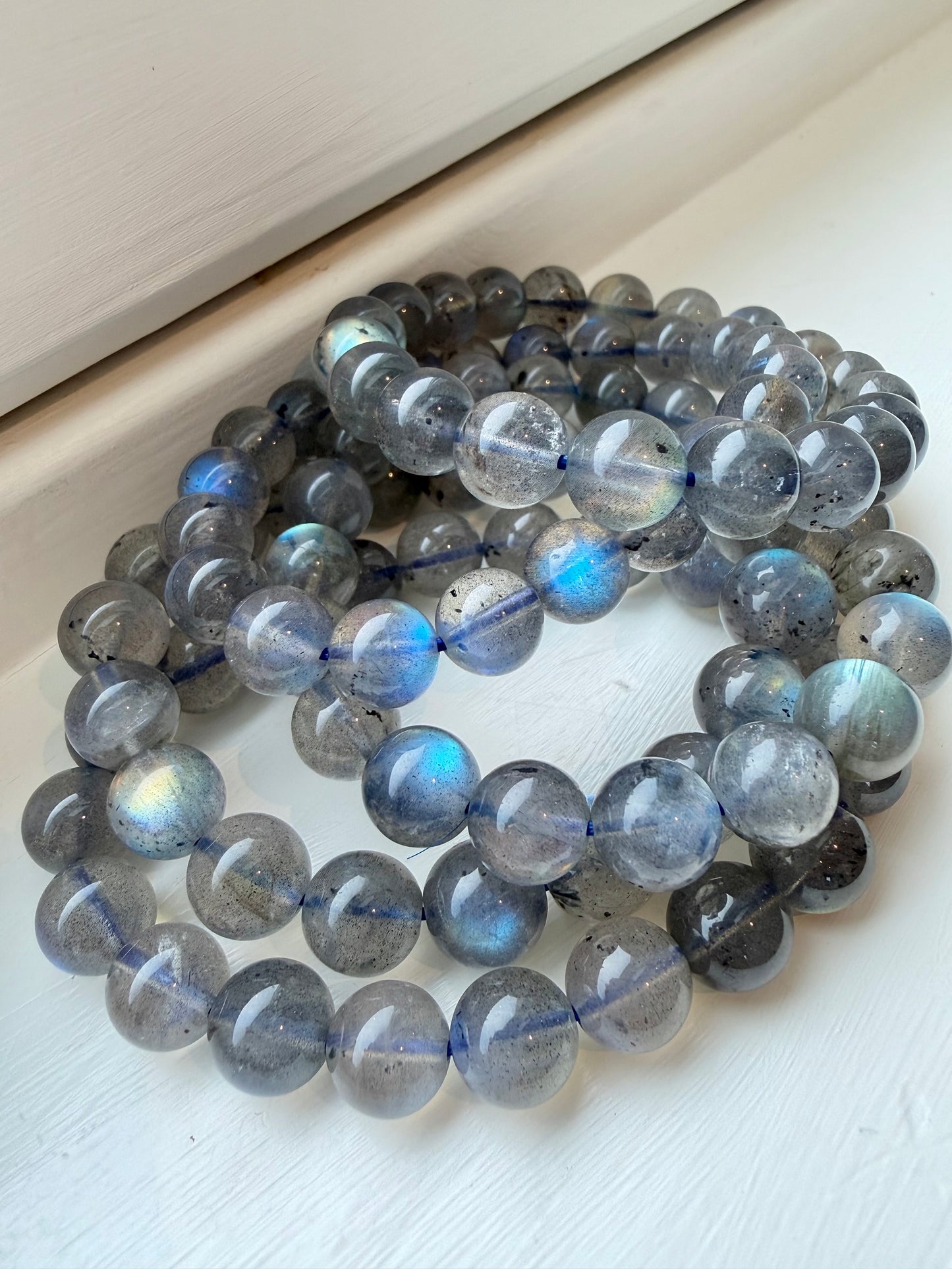 Labradorite bracelet 9-10mm+
