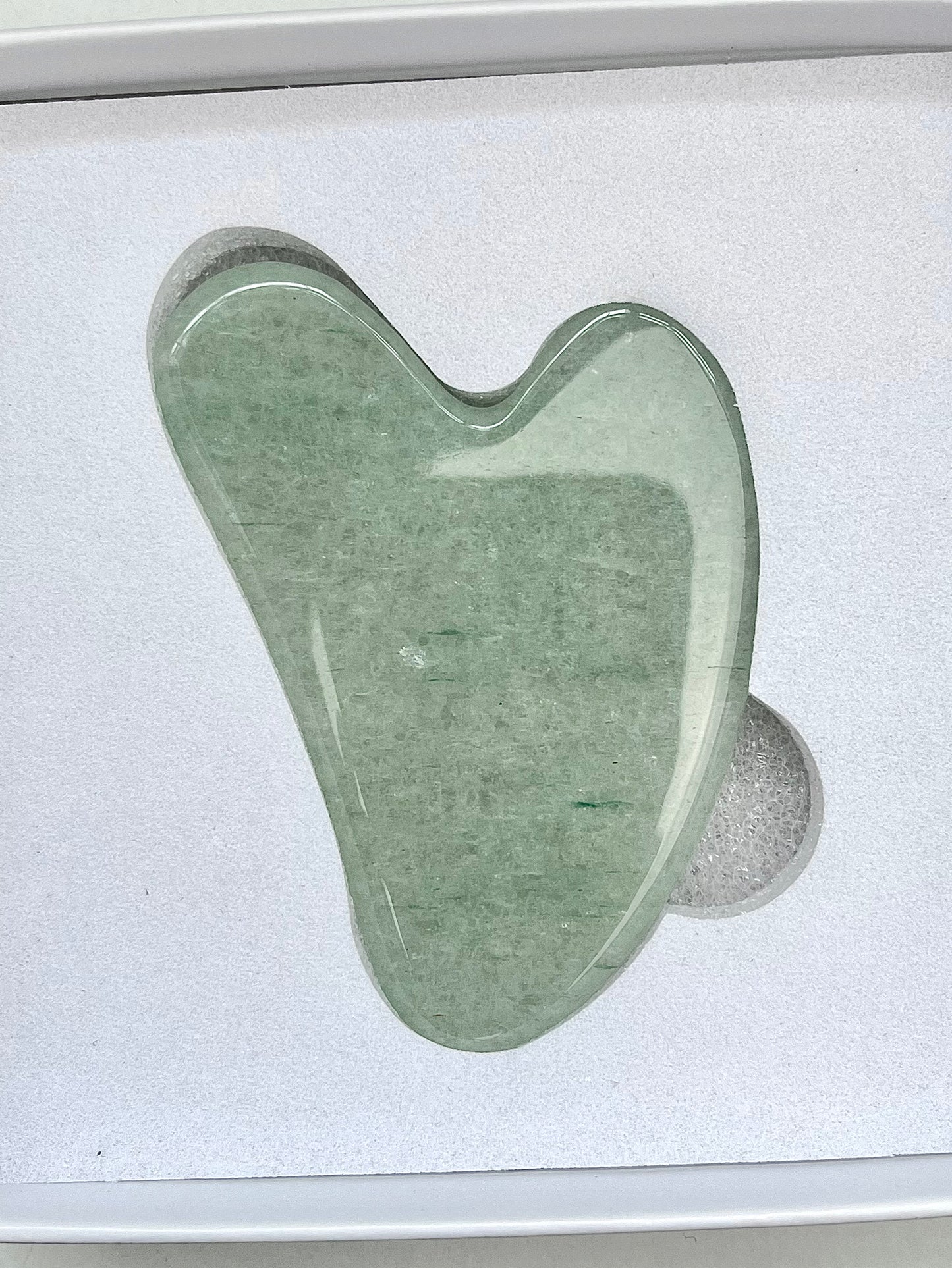 Grønn Aventurin Gua Sha med gaveeske