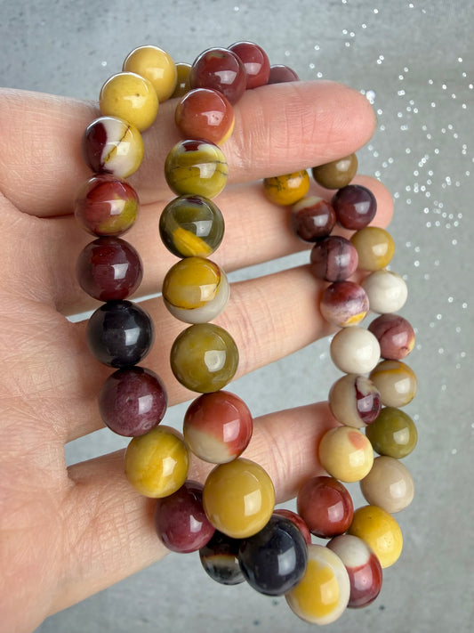 Mookaite armbånd 8mm+