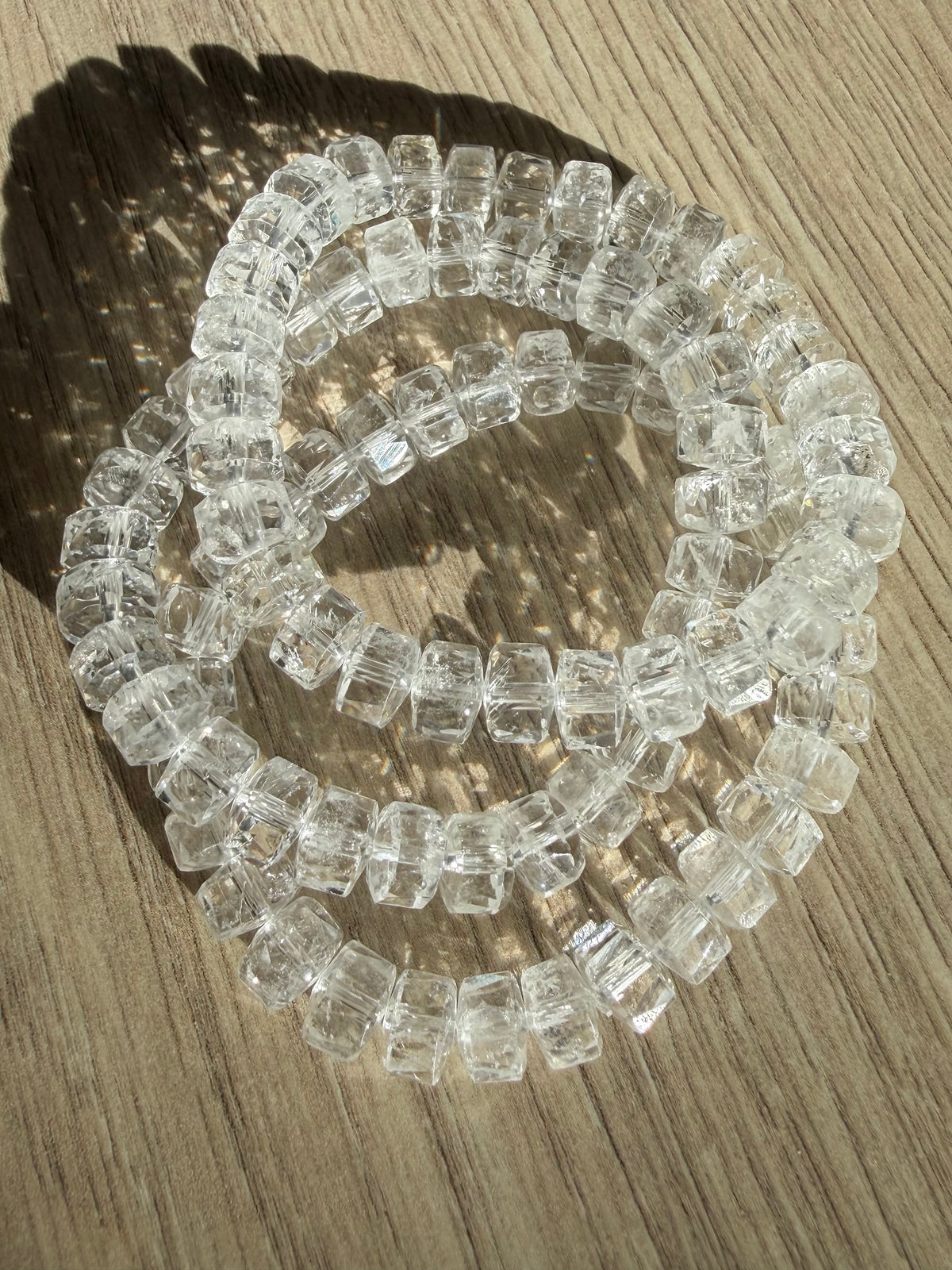 Bergkrystall klarkvarts armbånd 8mm+