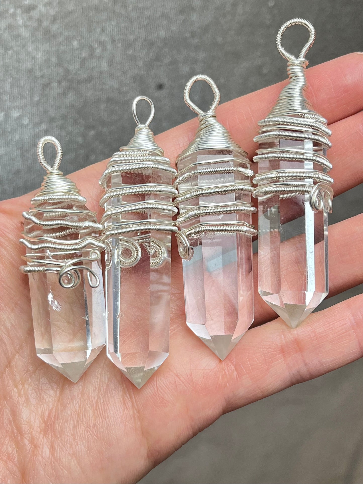 Bergkrystall klar kvarts Anheng