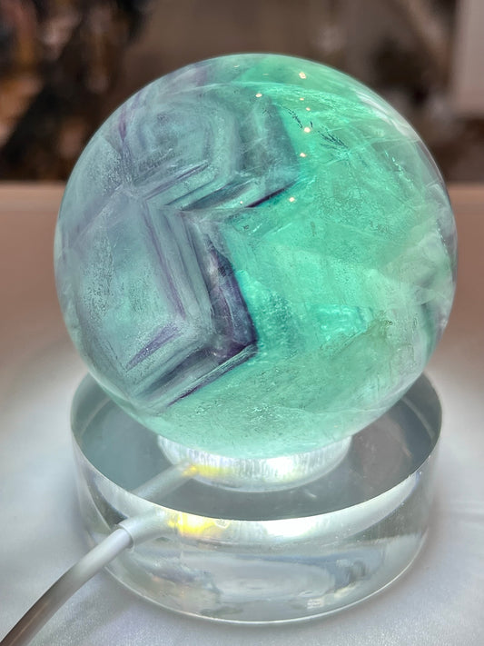 Regnbue Fluoritt kule