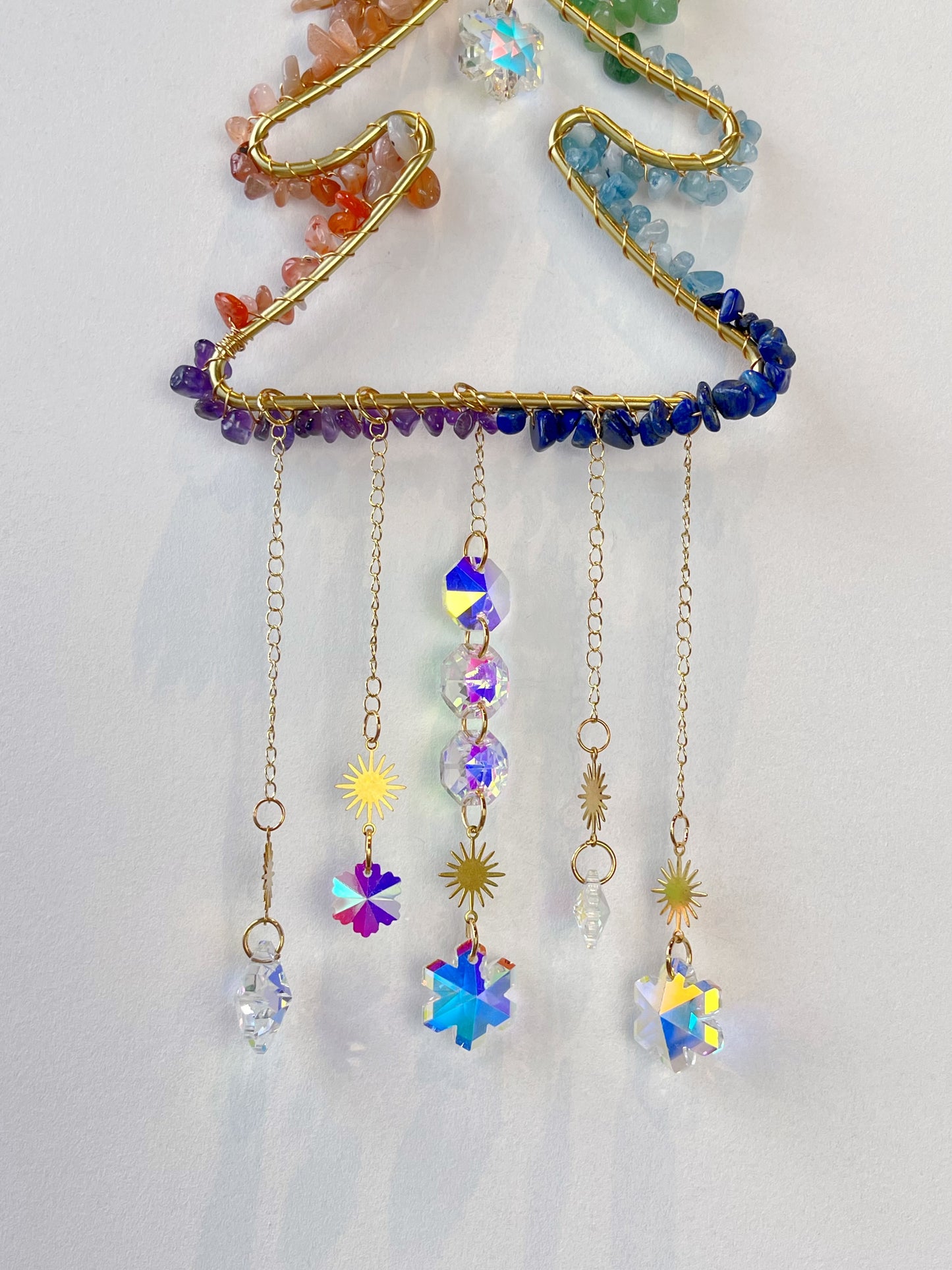 Krystall solfanger, Juletre(Chakra)