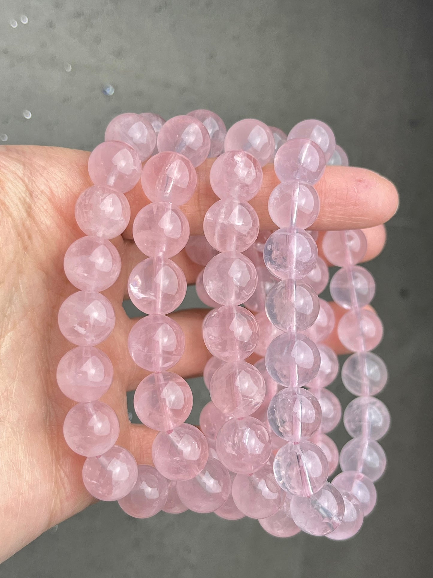 Rosenkvarts armbånd 10mm+
