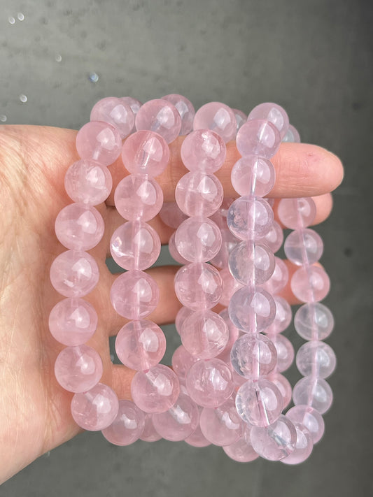 Rosenkvarts armbånd 10mm+