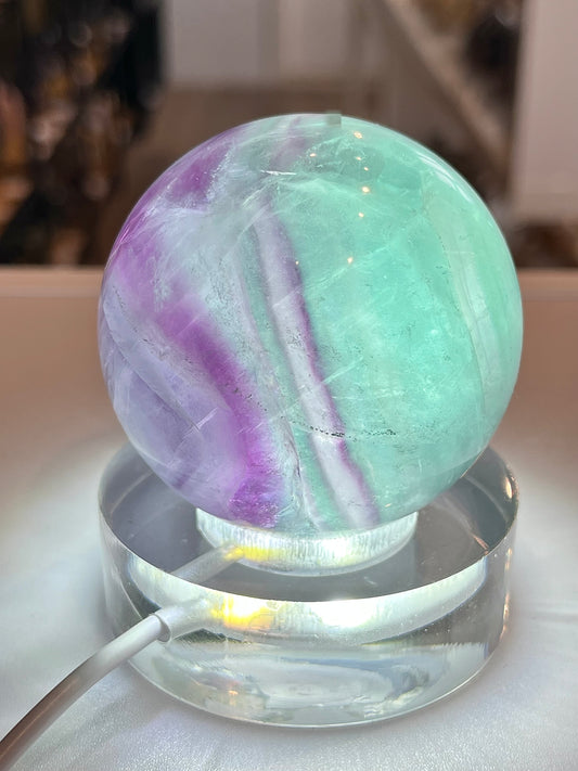 Rainbow Fluorite Sphere
