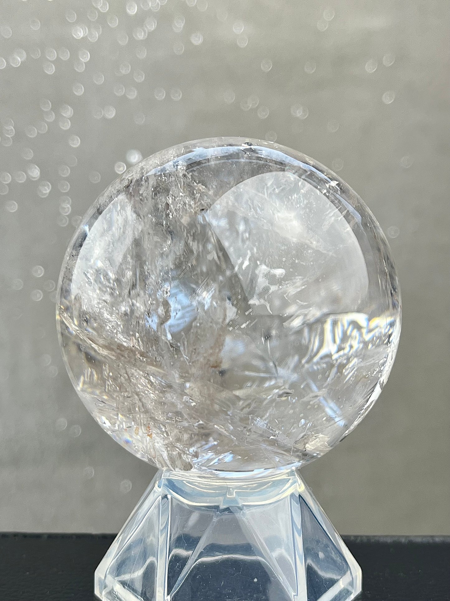 Bergkrystall klarkvarts kule