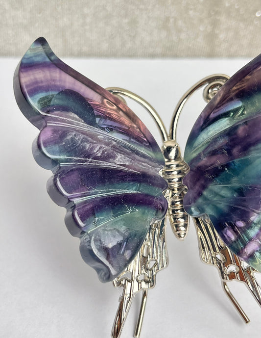 Regnbue Fluoritt Sommerfugl