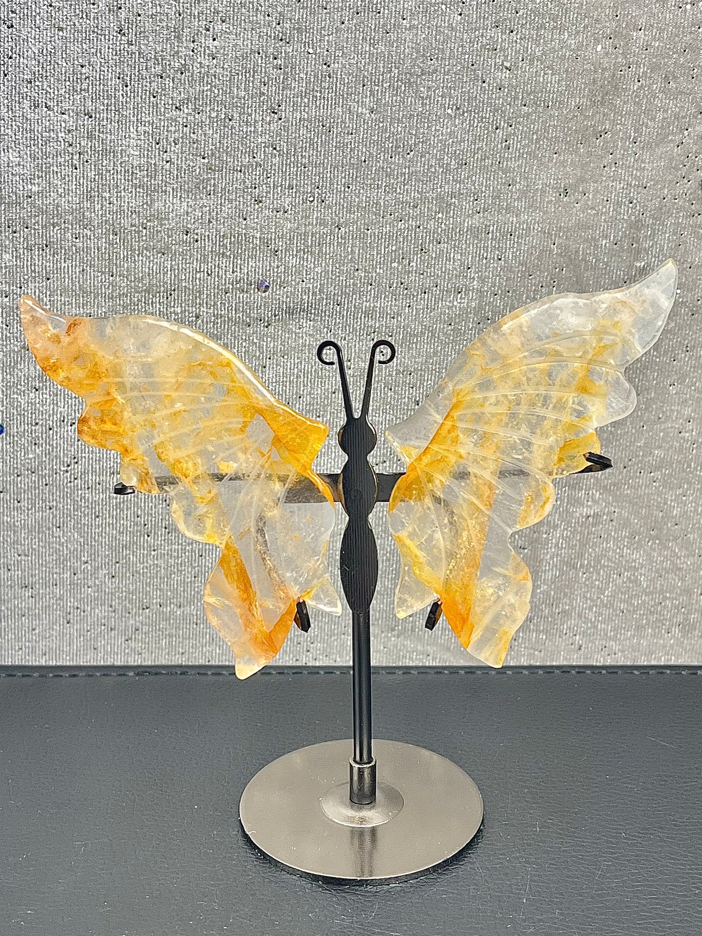 Golden healer kvarts Vinger (med stand)