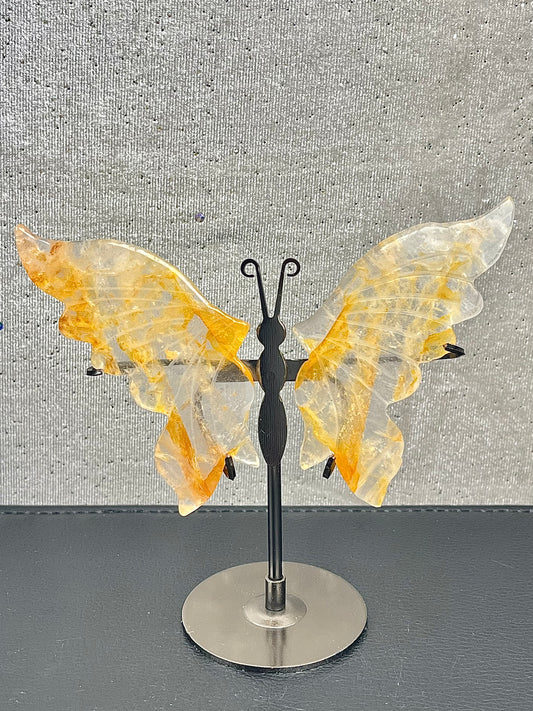 Golden healer kvarts Vinger (med stand)