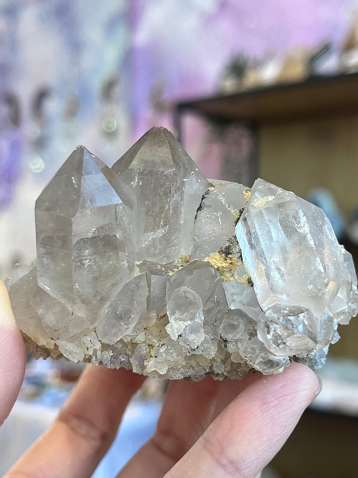 Smoky Quartz Cluster from Brazil
