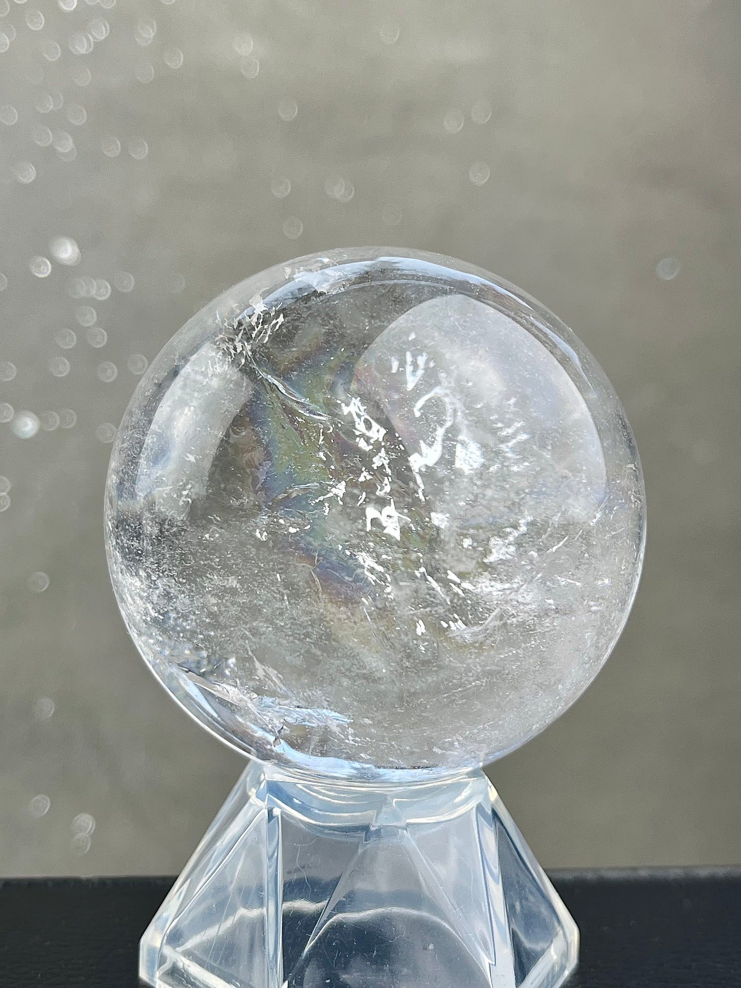 Bergkrystall klarkvarts kule