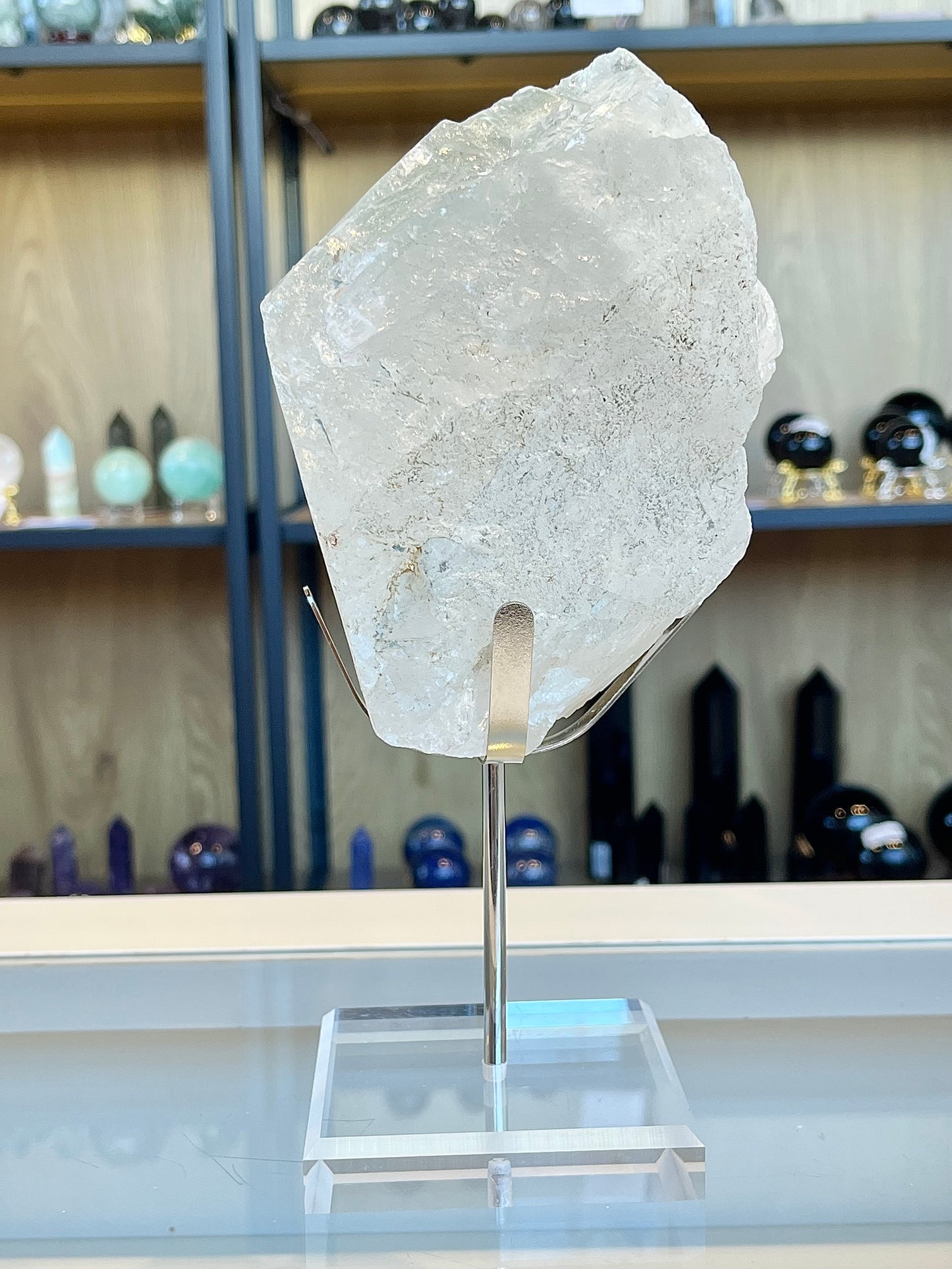 Chlorite in quartz from India (with stand), 1.7kg