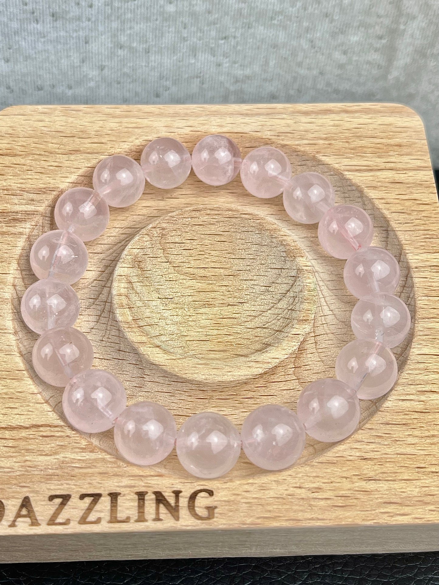 Rosenkvarts armbånd 10-11mm+