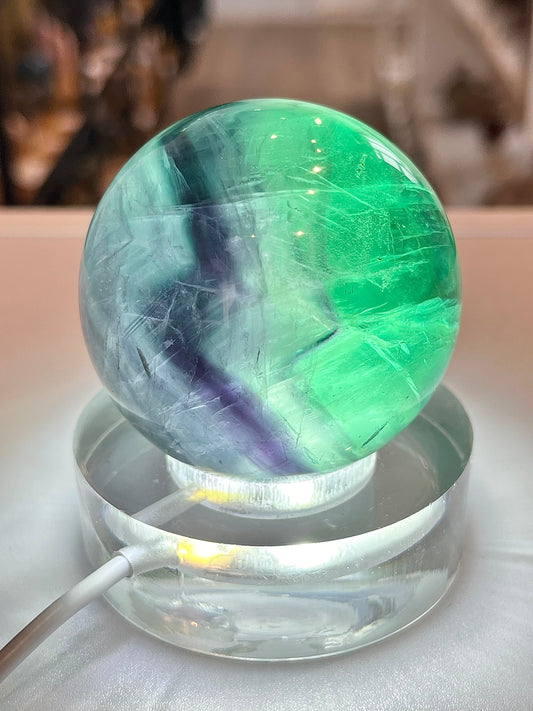 Rainbow Fluorite Sphere