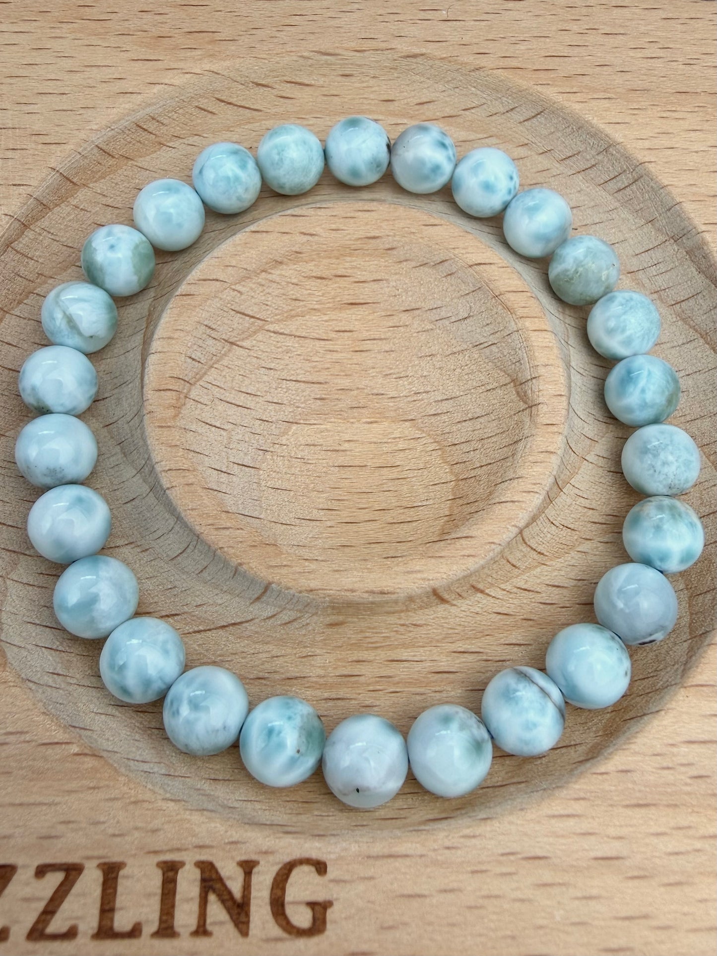 Larimar armbånd 7mm+