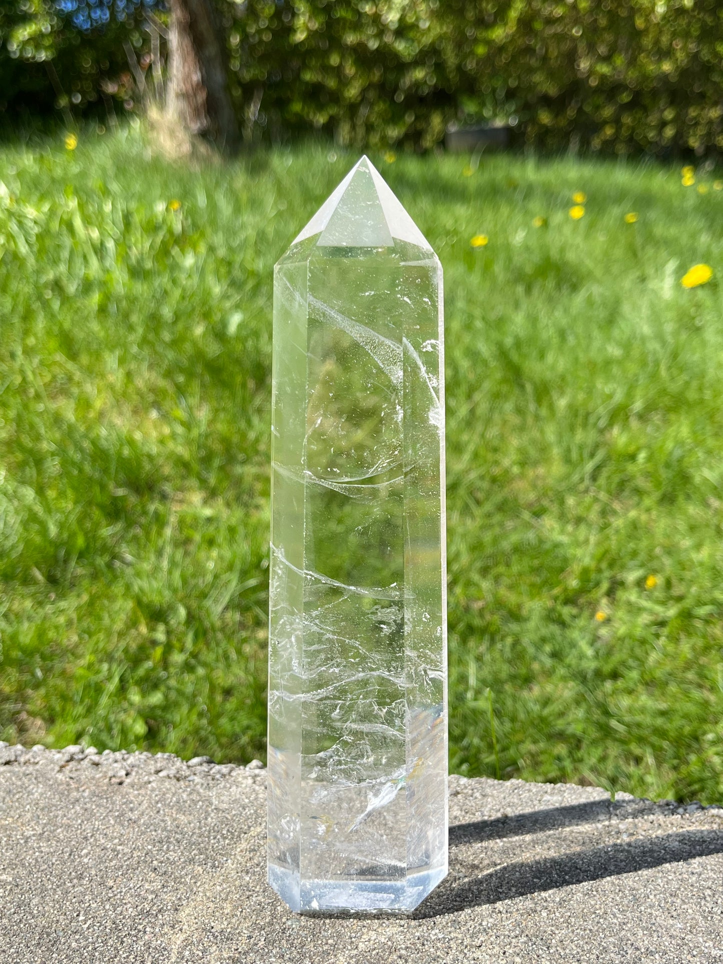 Bergkrystall klar kvarts tårn XL 20cm, God kvalitet