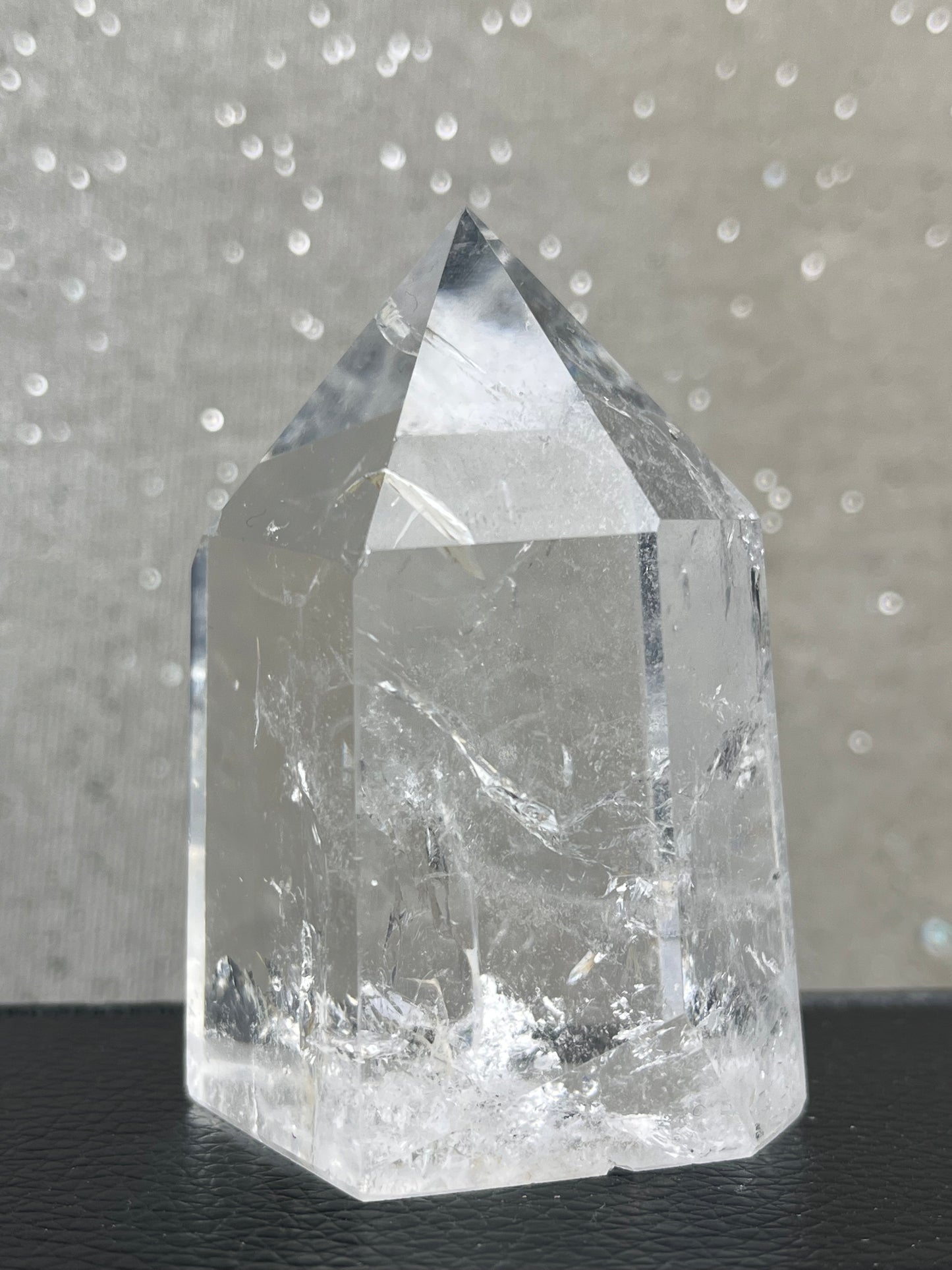 Bergkrystall klar kvarts tårn