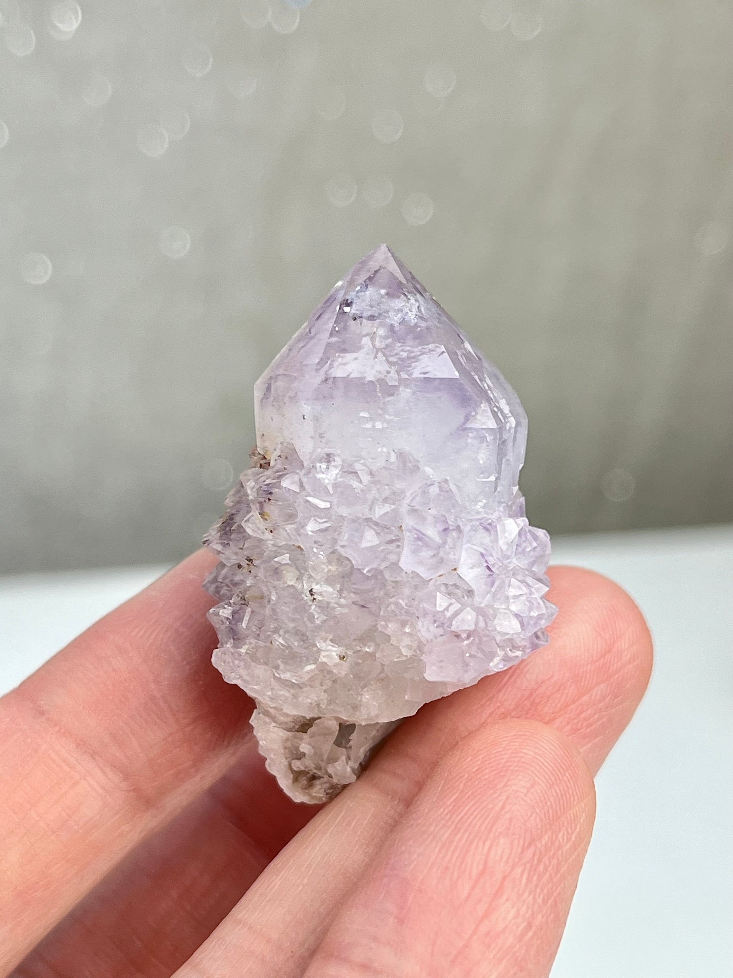 Ametyst kaktuskvarts (spirit quartz)