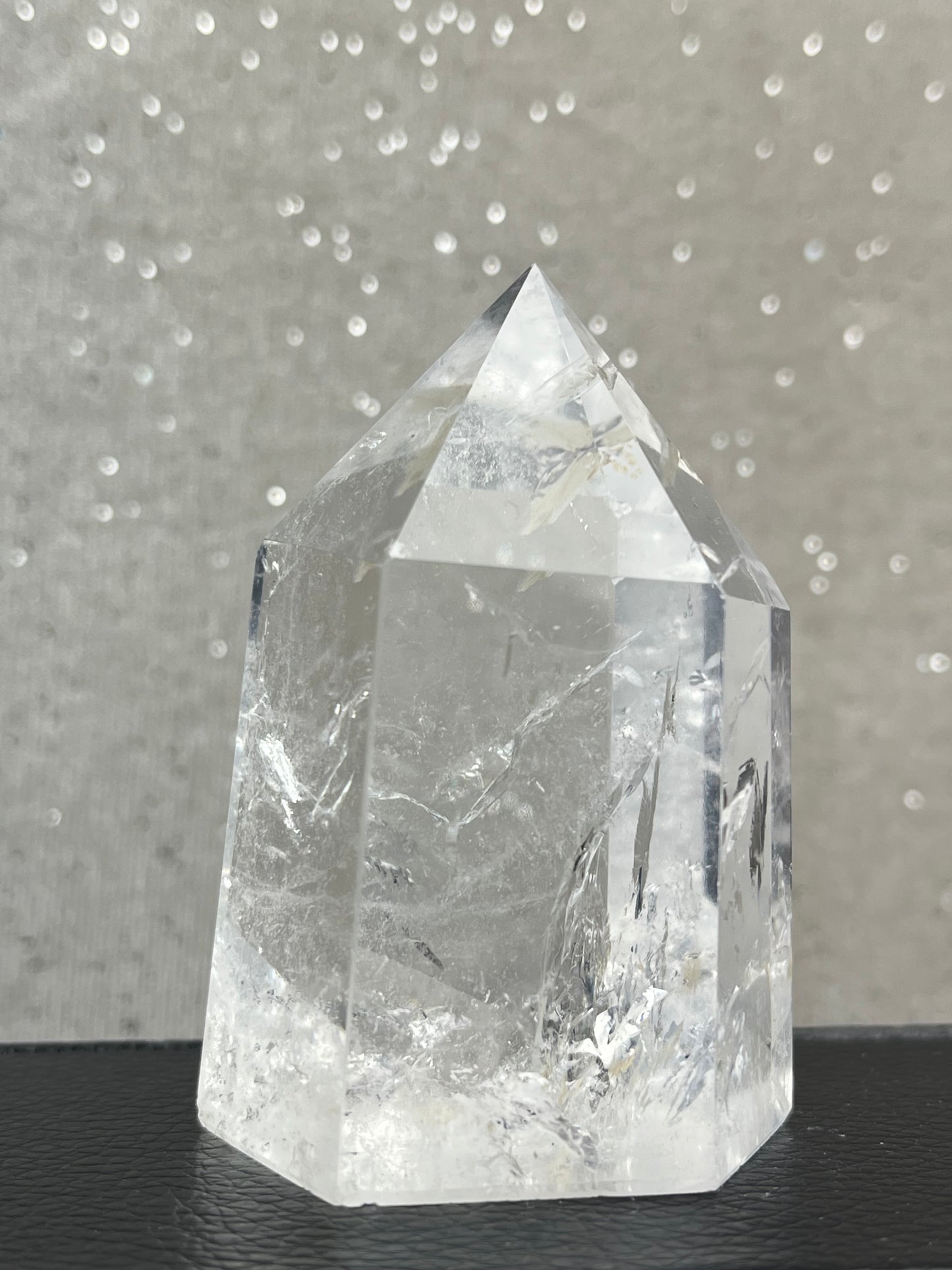Bergkrystall klar kvarts tårn