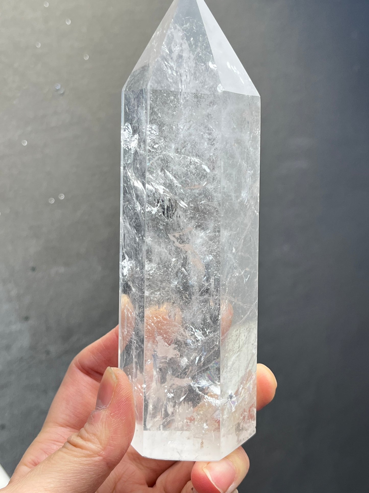 Bergkrystall klar kvarts tårn