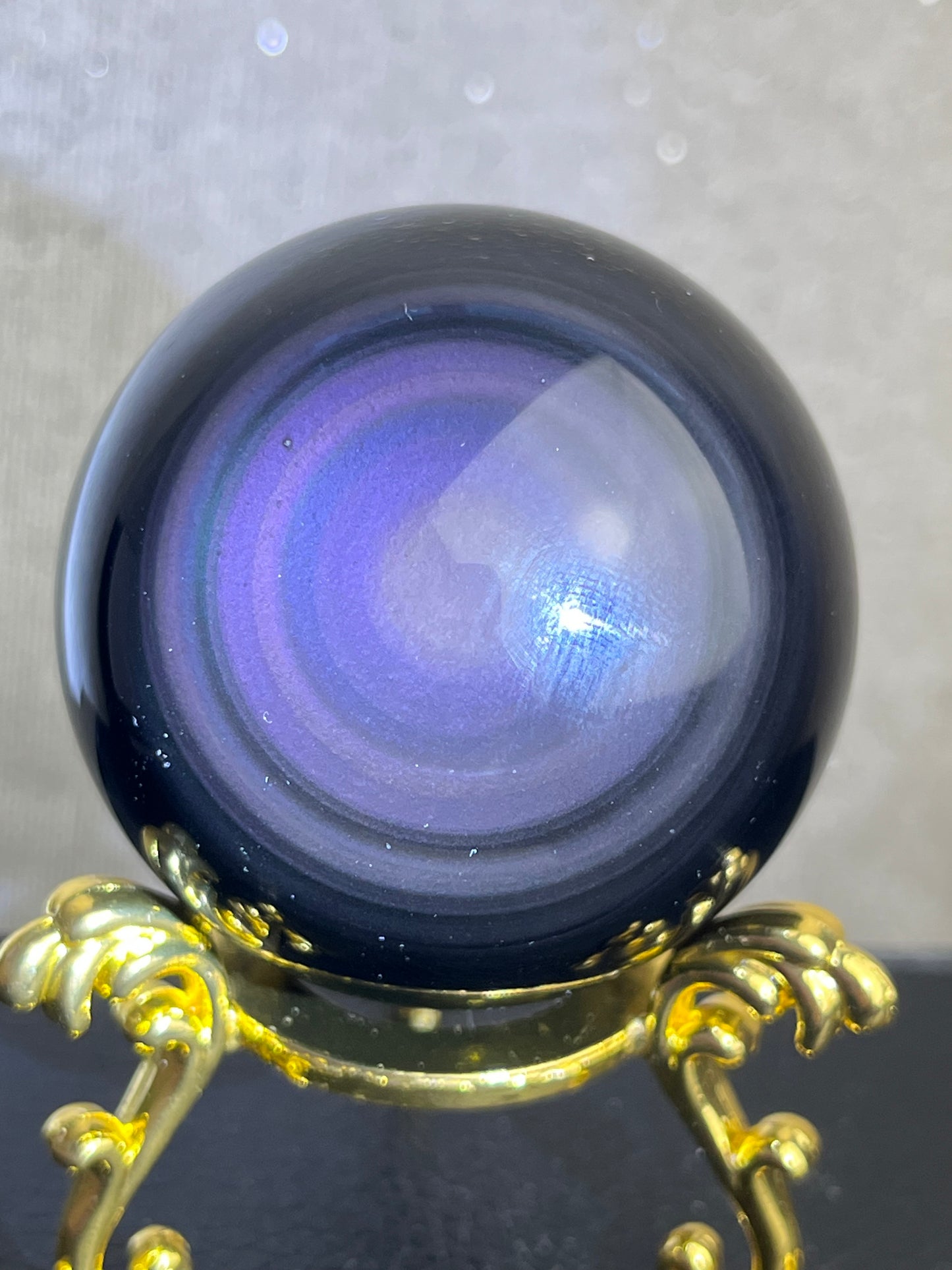 Regnbue obsidian kule , God kvalitet