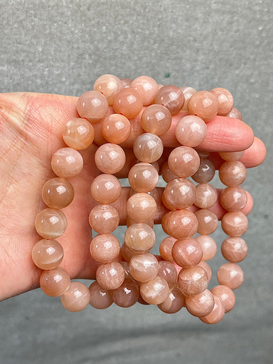 Månestein armbånd 11-12mm+