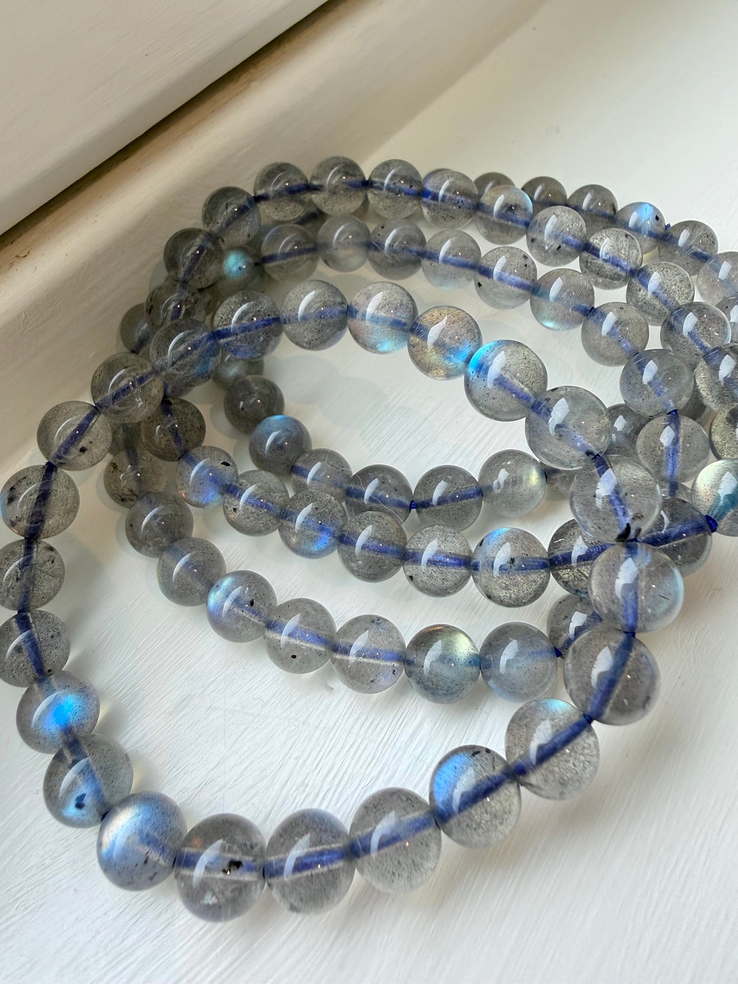 Labradorite bracelet 7-8mm+