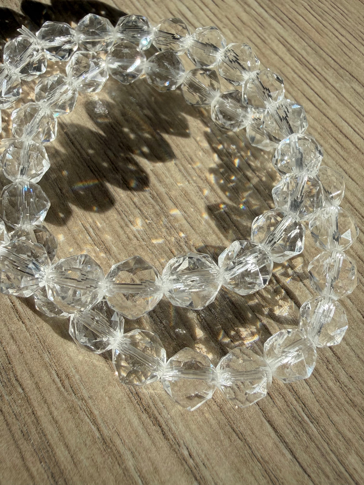 Bergkrystall klarkvarts armbånd 7mm+
