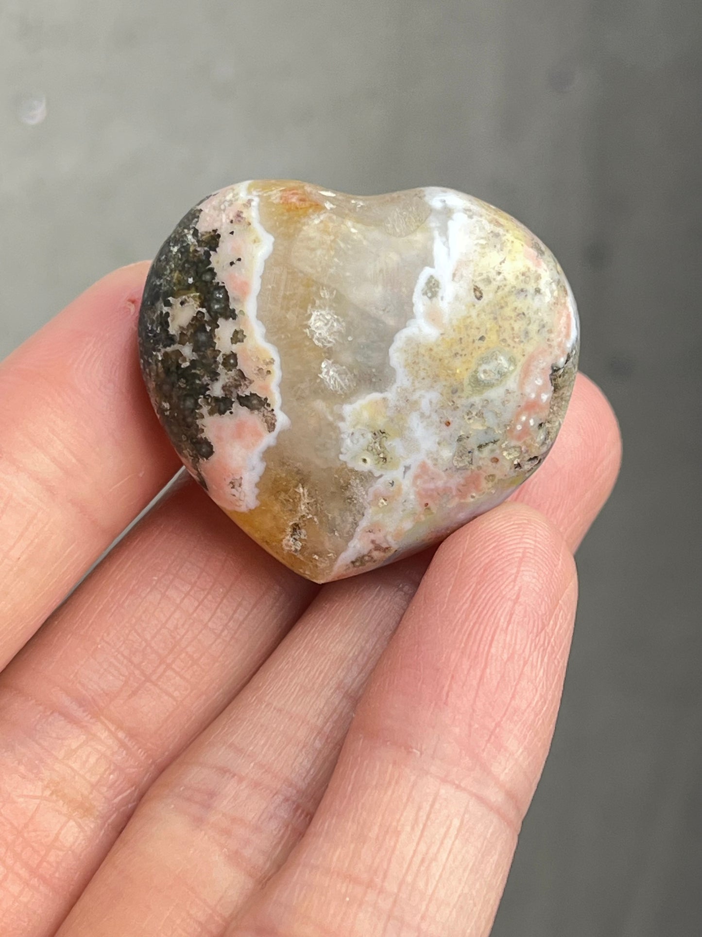 Jaspis(Cosmic jaspis) Hjerte