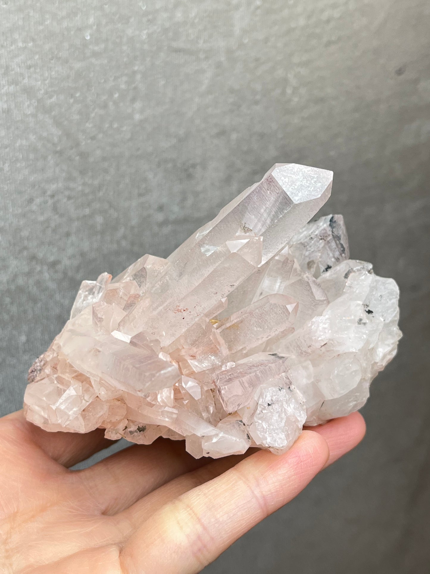 Kvarts gruppe med jernoksid