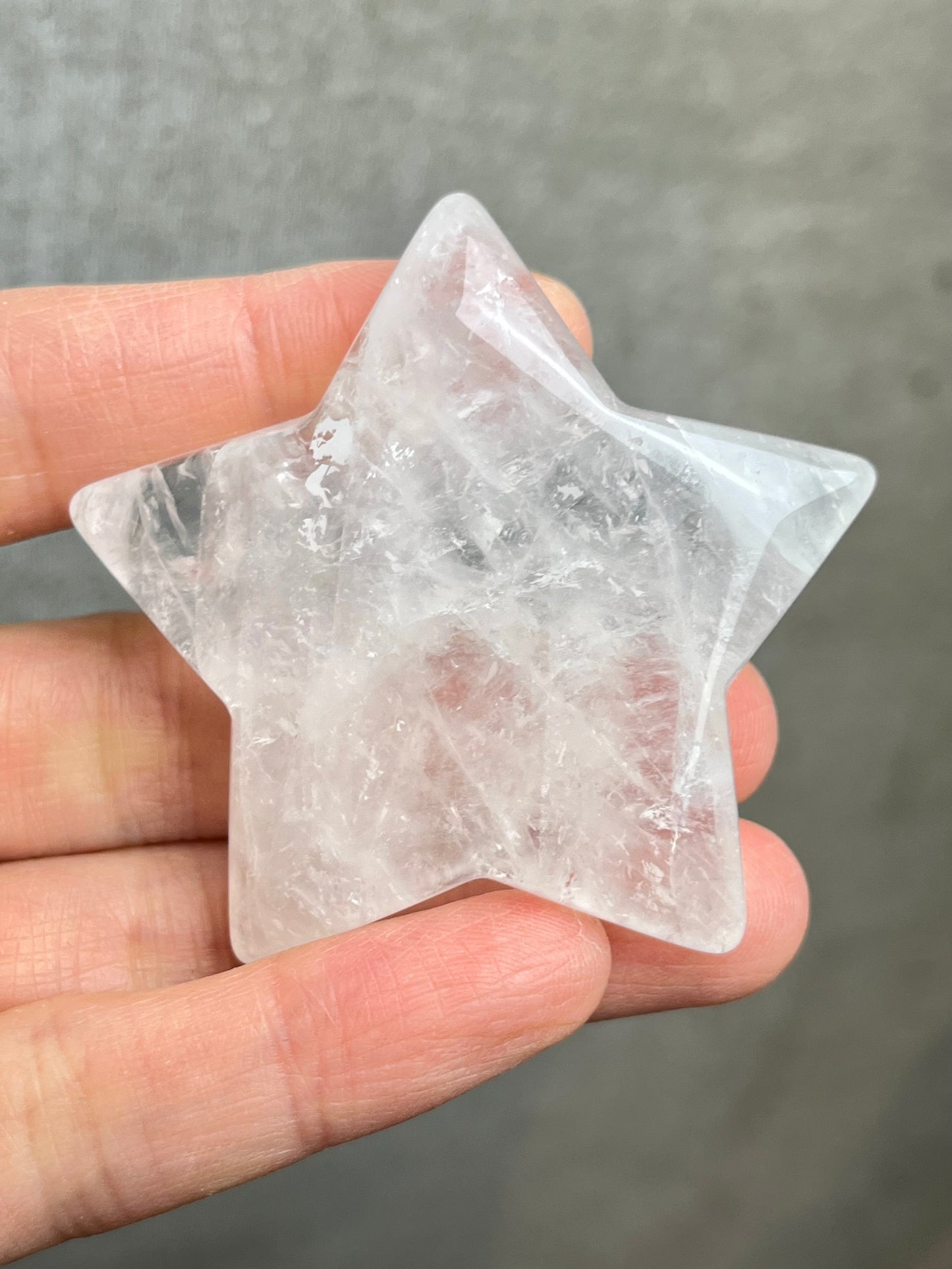 Bergkrystall klar kvarts Stjerne