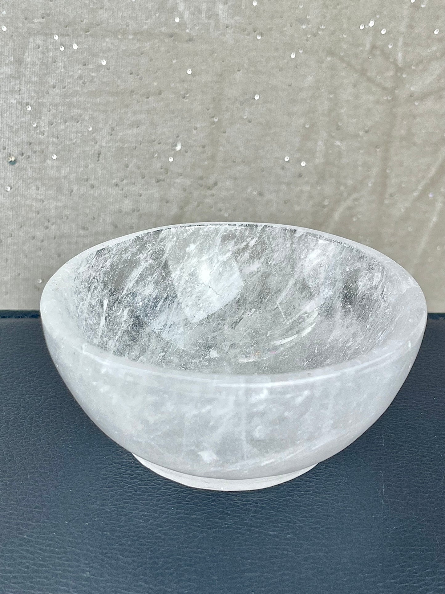 Bergkrystall klarkvarts skål