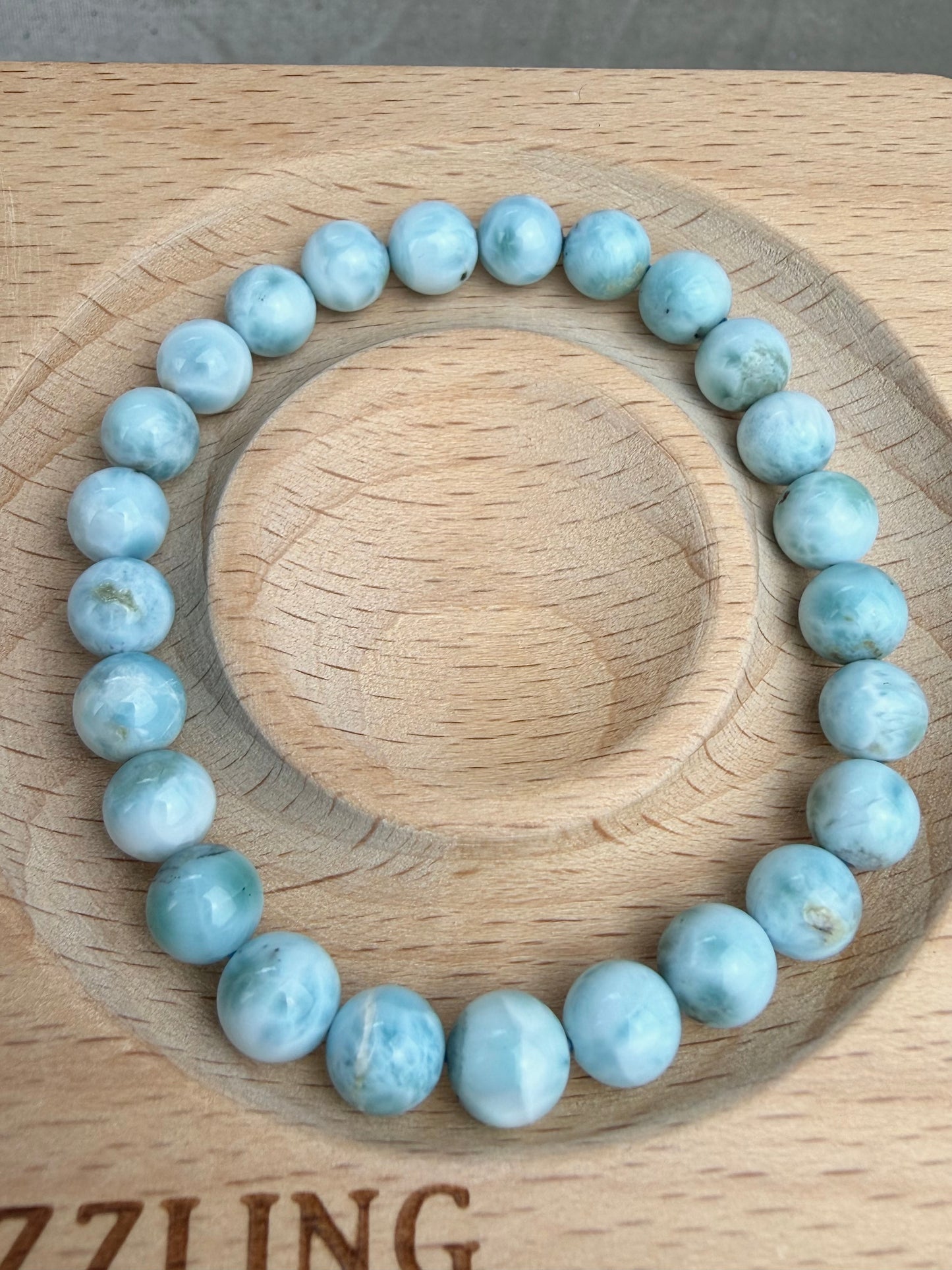Larimar armbånd 7mm+