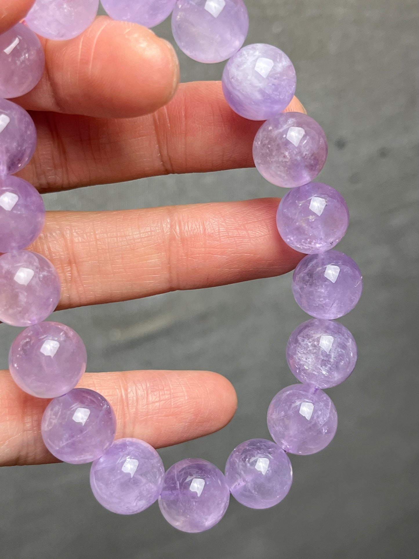 Ametyst armbånd 11mm+