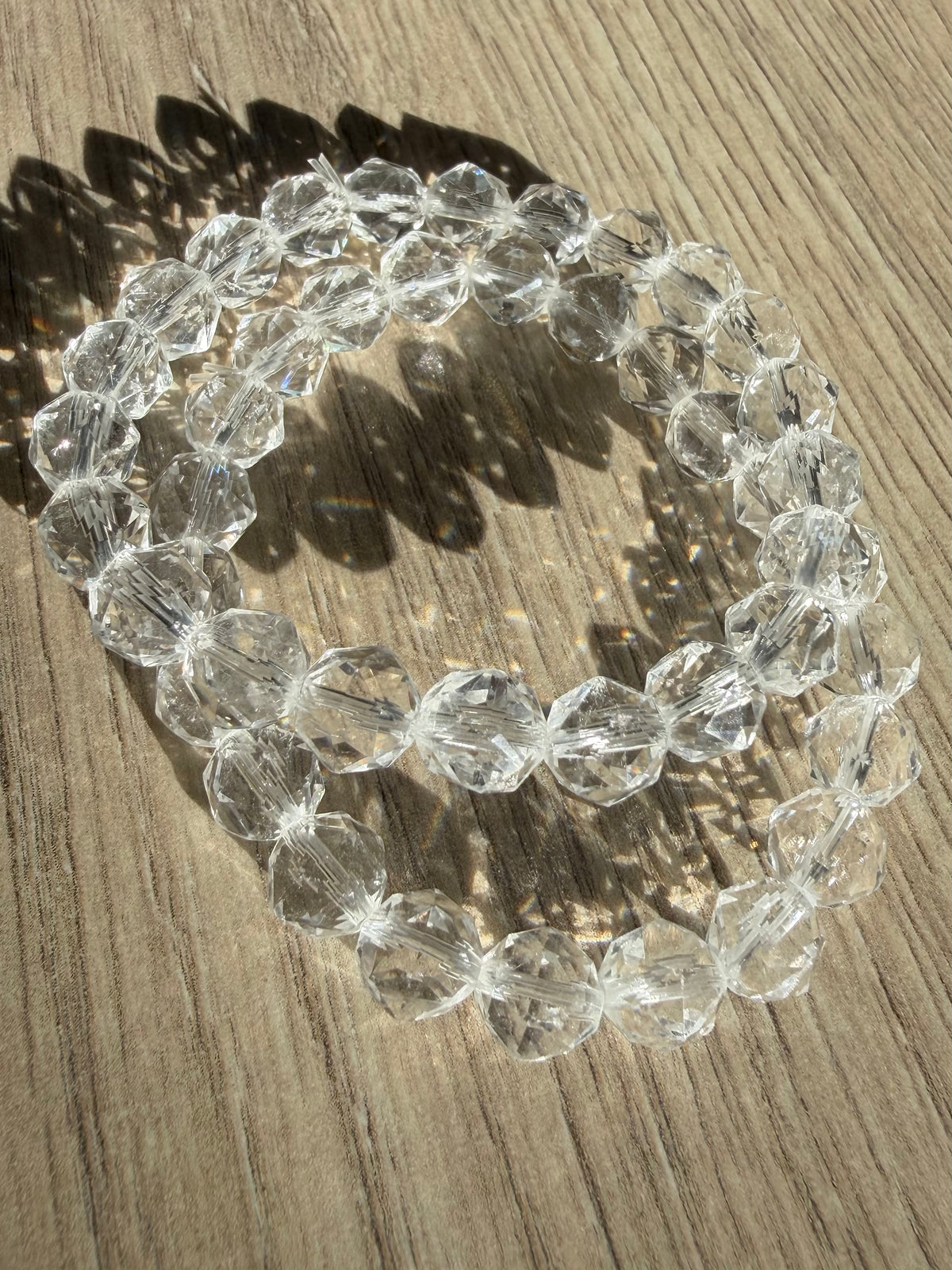 Bergkrystall klarkvarts armbånd 7mm+