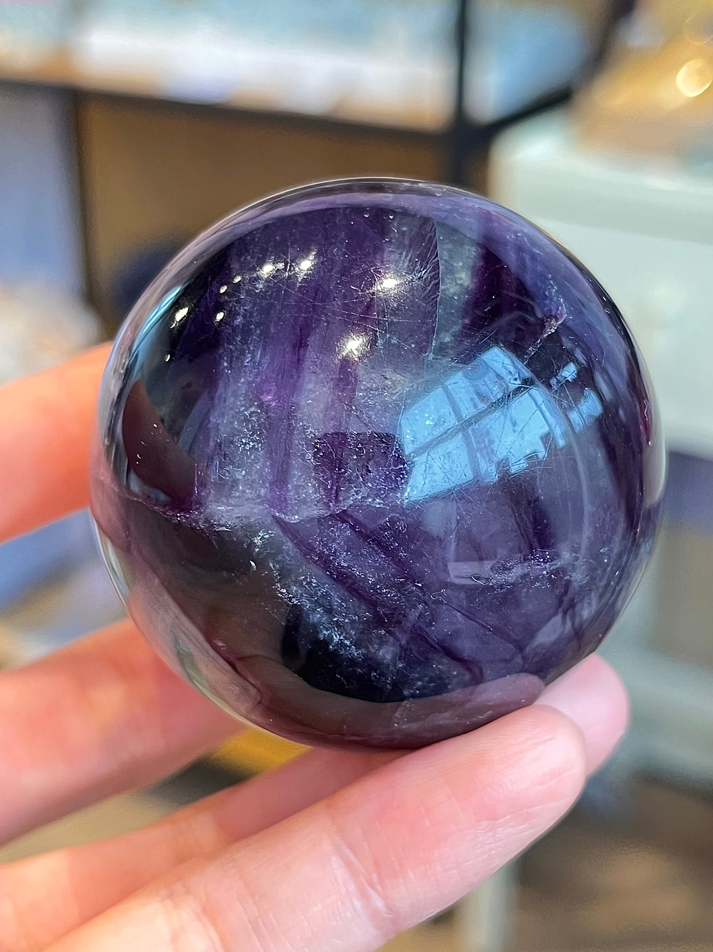 Rainbow Fluorite Sphere