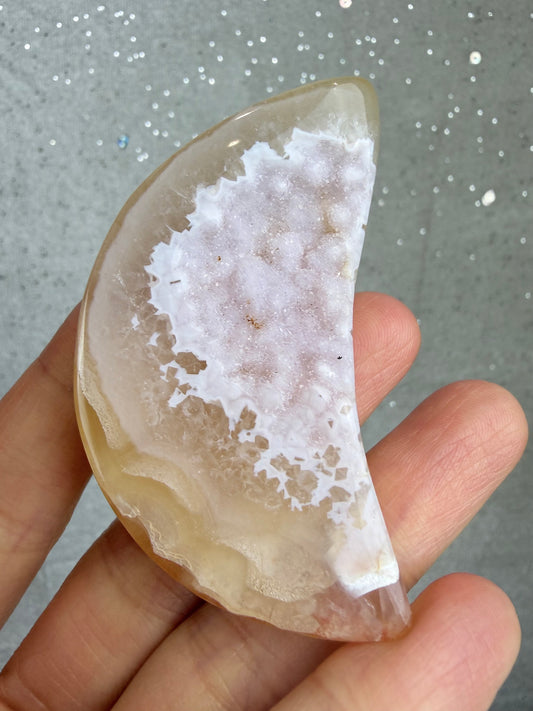 Druzy agat måne
