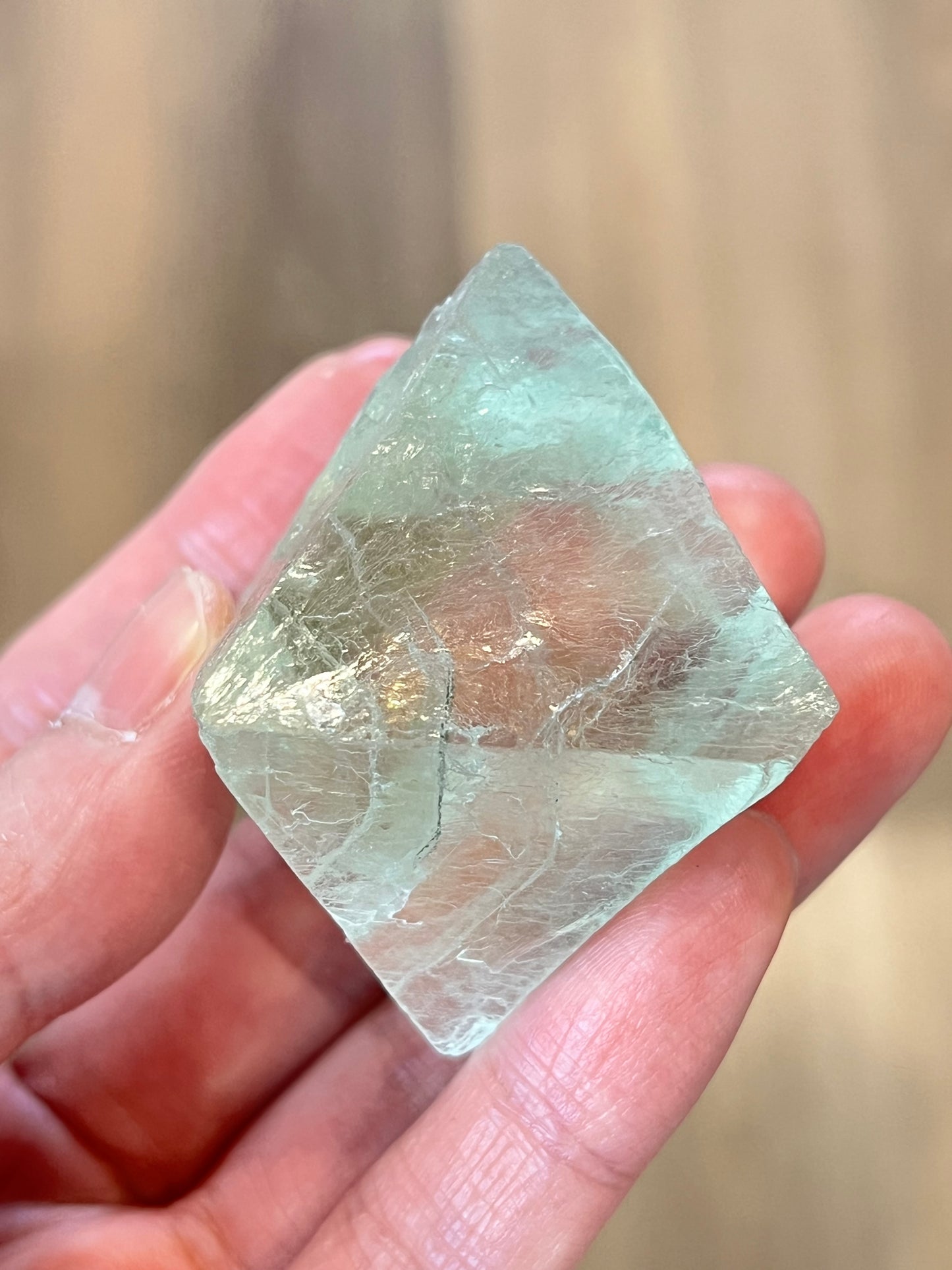 Fluoritt Oktaeder XL